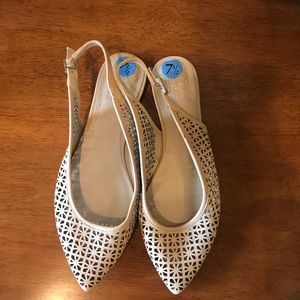 Vince Camuto flats, sling back sandals 7,5